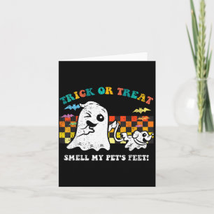 Carte Trick Or Treat Sentir Les Pieds Des Animaux De Com