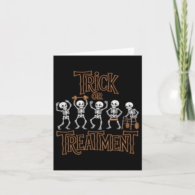 Carte Trick Or Treatment Pt Physiothérapeute H (Devant)