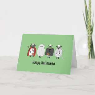 Carte Trick ou mouton (Trick ou Treat Fancy Dress Sheep)