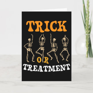 Carte Trick Ou Traitement Physique Thérapie Squelette Pt