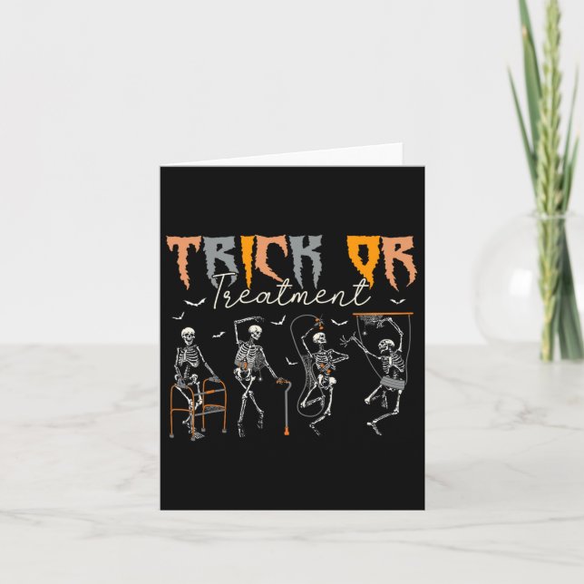 Carte Trick Ou Traitement Pt Thérapeutique Physique Thér (Devant)