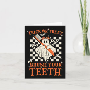 Carte Trick Ou Treat Bricolez Vos Dents Dentiste Hallowe