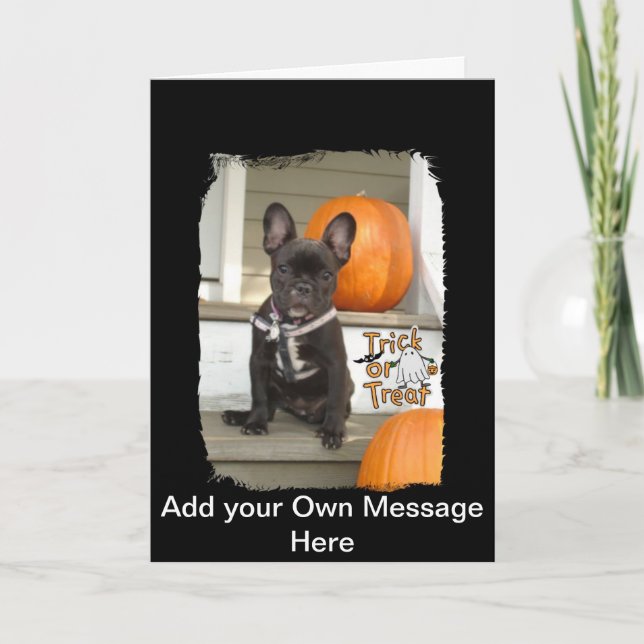 Carte Trick ou Treat Pup (Devant)