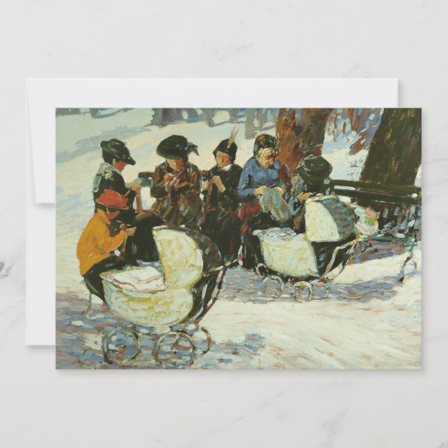 Carte Tricot pour les soldats | George Luks (Devant)