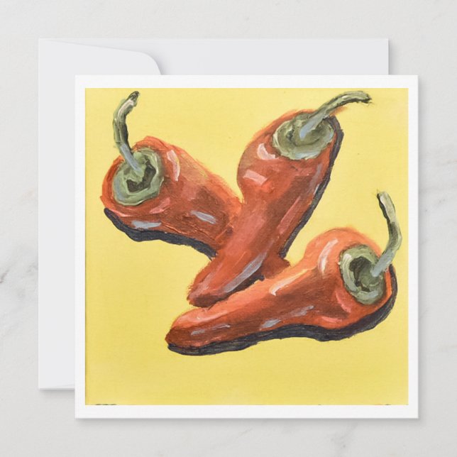 Carte Trio de piments rouges chili (Devant)
