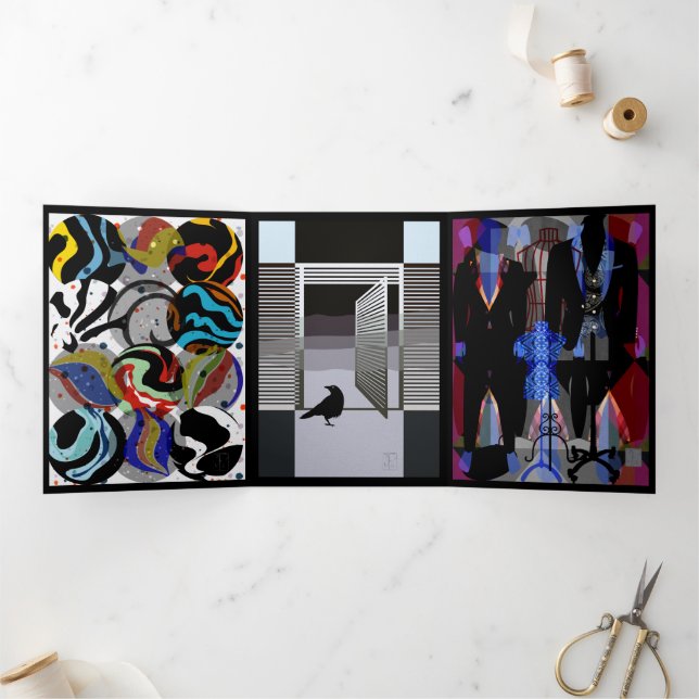 Carte triple noire (Intérieur)