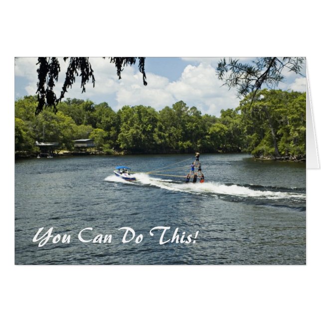 Carte Tripledecker Waterskiers (Devant horizontal)