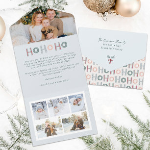 Carte triplée Noël mignonne