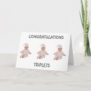 CARTE **TRIPLETS** 3 LIMITES DE JOIE ET TRIPLER L'AMOUR