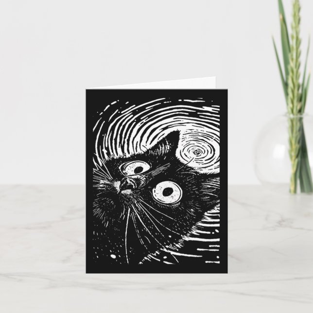 Carte Trippy Cat Pastel Goth Gothic Grunge Alt Punk Weir (Devant)