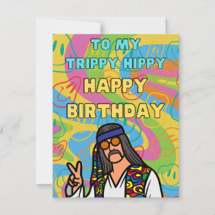 CARTE TRIPPY HIPPY ANNIVERSAIRE