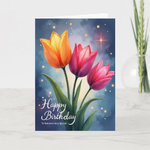 Carte Triptyque Florale Joyeuse