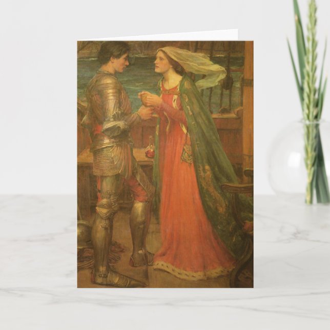 Carte Tristan et Isolde par John William Waterhouse (Devant)