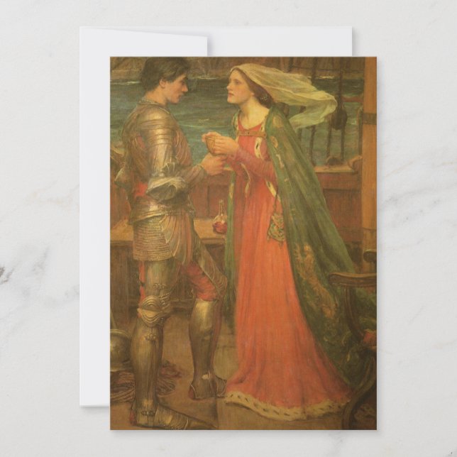 Carte Tristan et Isolde par John William Waterhouse (Devant)