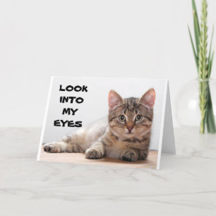 CARTE TRISTE CHAT POUR AVOIR MANQUÉ "VOTRE ANNIVERSAIRE"
