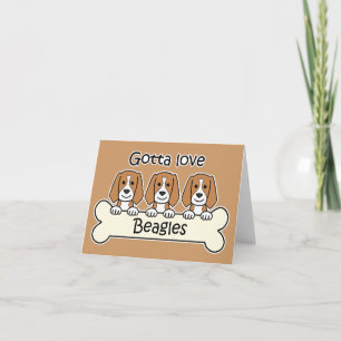 Carte Trois beagles