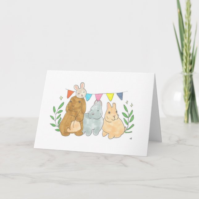 Carte Trois Bunnies (Devant)