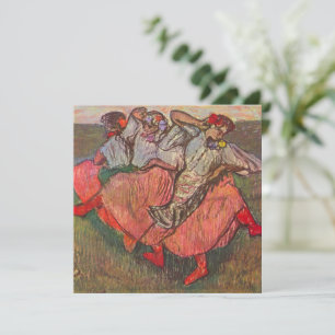 Carte Trois danseuses russes par Edgar Degas