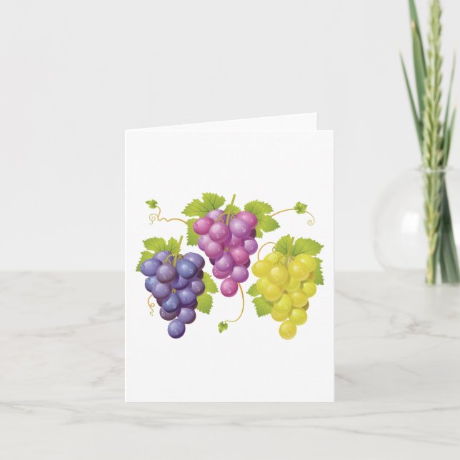 Carte Trois Jumeaux De Raisins (Devant)