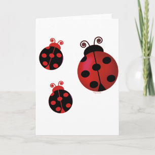 Carte Trois Ladybugs