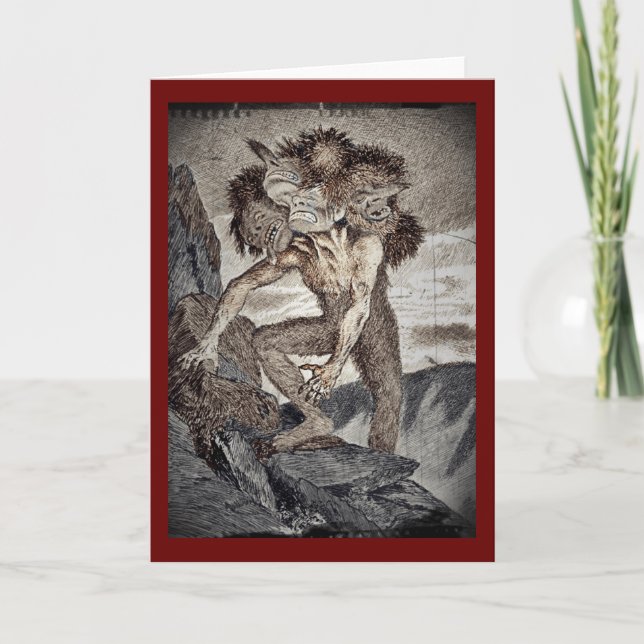 Carte Trois ont dirigé le monstre (Devant)