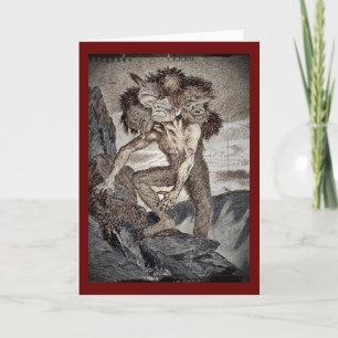 Carte Trois ont dirigé le monstre