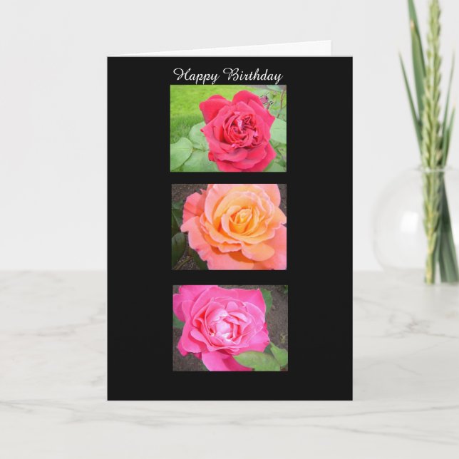 Carte Trois Roses remarquables (Devant)