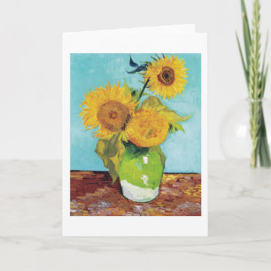Carte Trois tournesols, Van Gogh