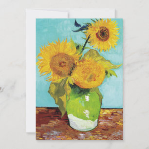 Carte Trois tournfleurs   Vincent van Gogh