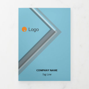 Carte Trois Volets Angles rétro-géométriques monochromatiques logique