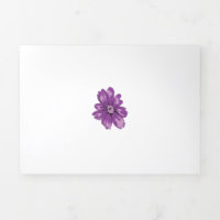 Carte pliée à trois lettres