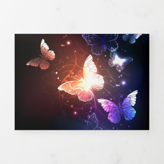 Carte Trois Volets Clowing Night Butterflies (Page de couverture)