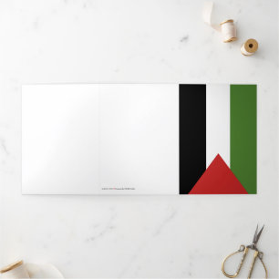 Carte Trois Volets Drapeau de Palestine