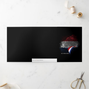 Carte Trois Volets Drapeau des Pays-Bas