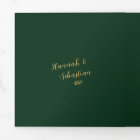 Emerald & Gold Monogram Photo QR Code RSVP Détails