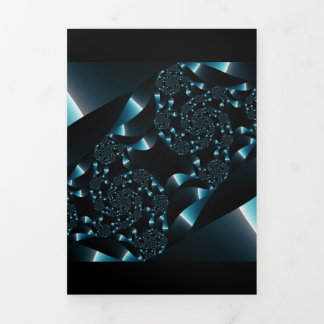 Carte Trois Volets Fractal Sky