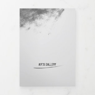 Carte Trois Volets Gris vintage