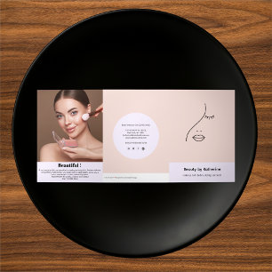 Carte Trois Volets Logo Abstrait moderne femme beauté visage femme