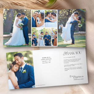 Carte Trois Volets Mariage Photo Merci 6 Pic Nostalgale Type