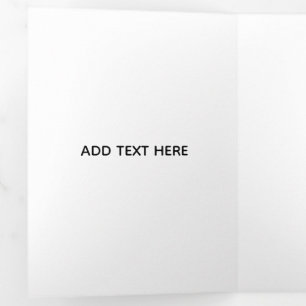 Carte Trois Volets Minimaliste Blanc Élégant pour Toutes les Occasion