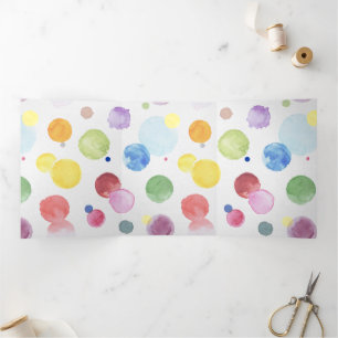 Carte Trois Volets Points aquarelle 1