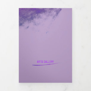Carte Trois Volets Smudge Lilac Grunge vintage