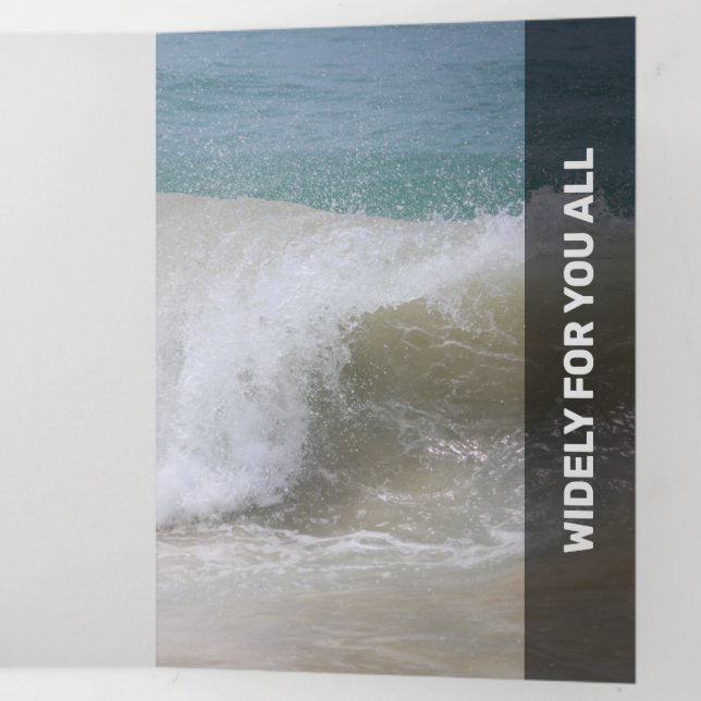 Carte Trois Volets Transparence moderne noire fraîche (Intérieur à la fin)