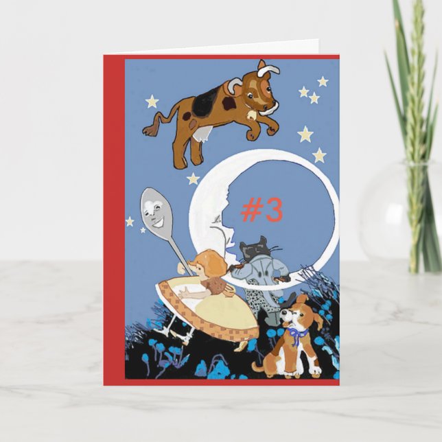 Carte Troisième comptine d'anniversaire (Devant)