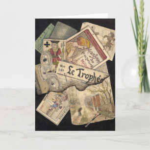 Carte Trompe l’oeil   E. Delcroix