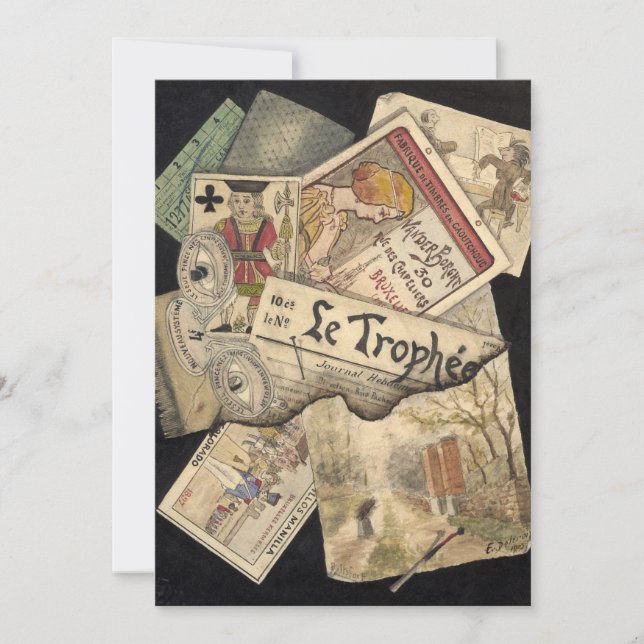 Carte Trompe l’oeil | E. Delcroix (Devant)