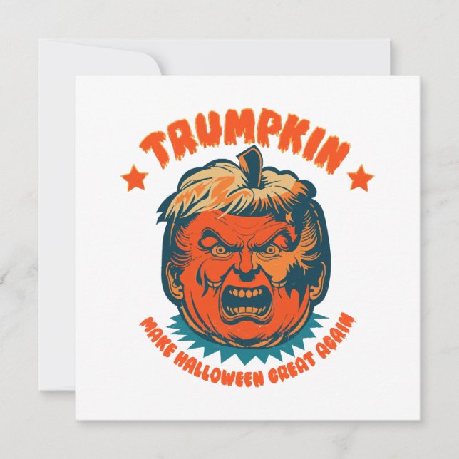 Carte trompette rendre l'halloween super à nouveau drôle (Devant)