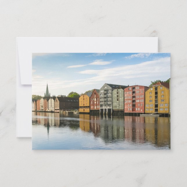Carte Trondheim Norvège (Devant)