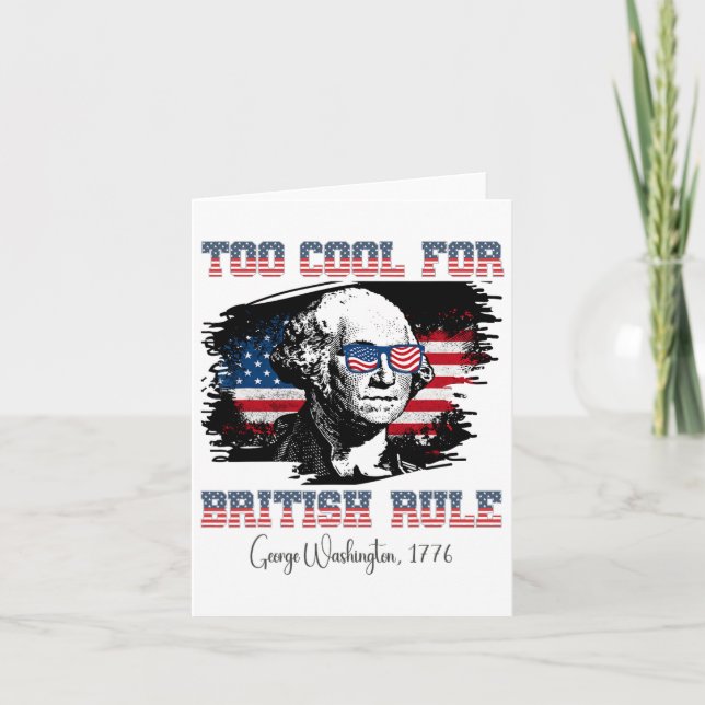Carte Trop Cool pour la domination britannique 4 juillet (Devant)