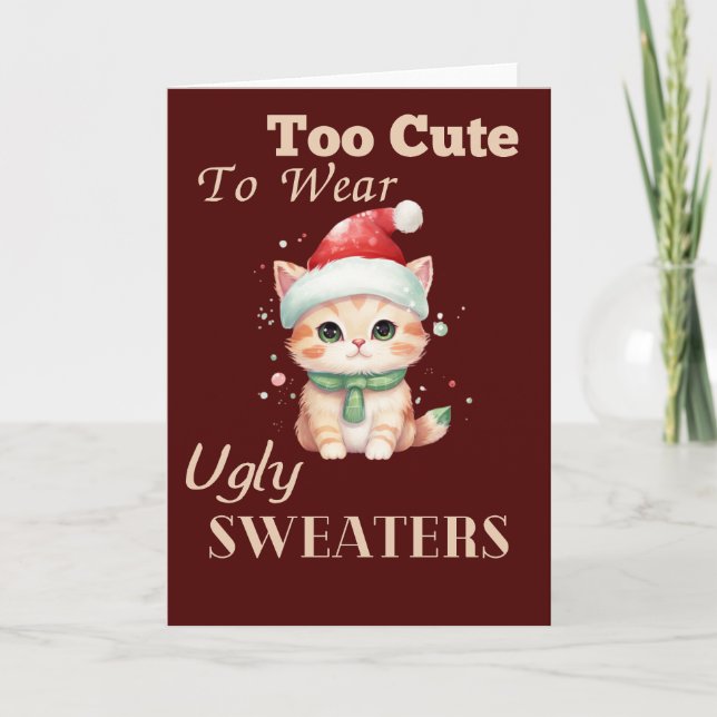 Carte Trop mignon Pour Porter Des Chauffeurs Laides Mign (Devant)
